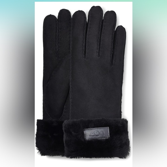 UGG NWT Women's Leather Turn Cuff Sheepskin Shearling Lined Glove